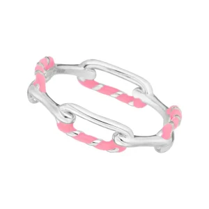Ring Neon Twist, 925 Sterlingsilber, pink, Gr.54-LEAF Clearance