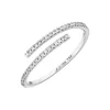 Ring Open mit Diamanten, 18 Karat Weißgold-LEAF Discount