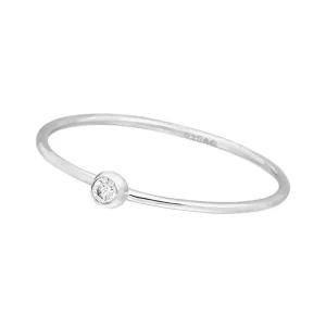 Ring Solitaire, 925 Sterlingsilber, Gr.50-LEAF Best