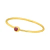 Ring Solitaire, Ruby, 18 K Gelbgold vergoldet, Gr.50-LEAF Outlet