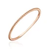 Ring Twist, 14 Karat Rosegold-LEAF Sale