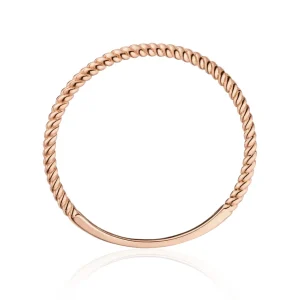 Ring Twist, 14 Karat Rosegold-LEAF Sale