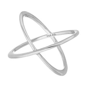 Ring X Cross, 925 Sterlingsilber, GröĂe 54-LEAF Discount