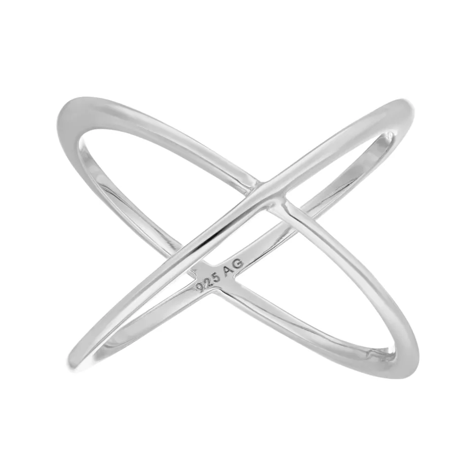 ring_x_cross__sterlingsil_1.webp Ring X Cross, 925 Sterlingsilber, Größe 54-LEAF Discount