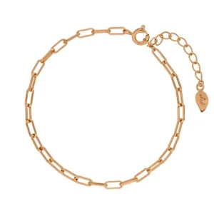 Silber Armkette, CUBE I, Rosegold-LEAF Hot