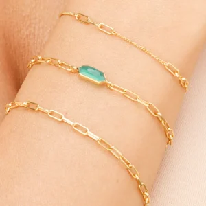 Silber Armkette, CUBE I, Rosegold-LEAF Hot