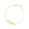 Silber Armkette, Gelbgold, Neon Twist-LEAF Discount