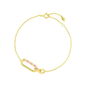 Silber Armkette, Gelbgold, Neon Twist-LEAF Discount