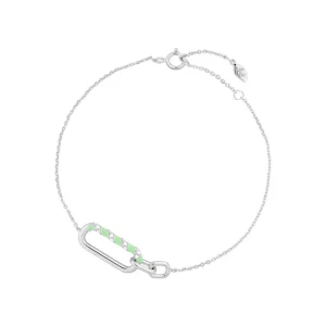 Silber Armkette, Neon Twist-LEAF Hot