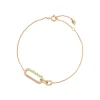 Silber Armkette, Rosegold, Neon Twist-LEAF Clearance