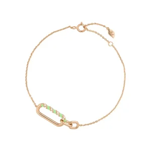 Silber Armkette, Rosegold, Neon Twist-LEAF Clearance