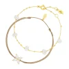 Silber Bracelet Set "Gold Gems", Gelbgold-LEAF Sale