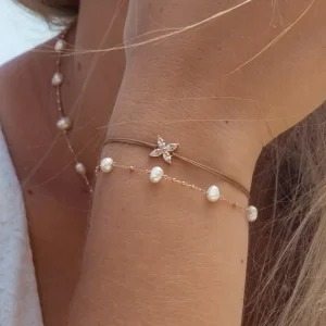Silber Bracelet Set "Gold Gems", Gelbgold-LEAF Sale