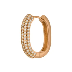 Silber Creole, PAVE Weiss, Rosegold-LEAF Sale