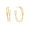 Silber Creole, TUBE, Gelbgold-LEAF New