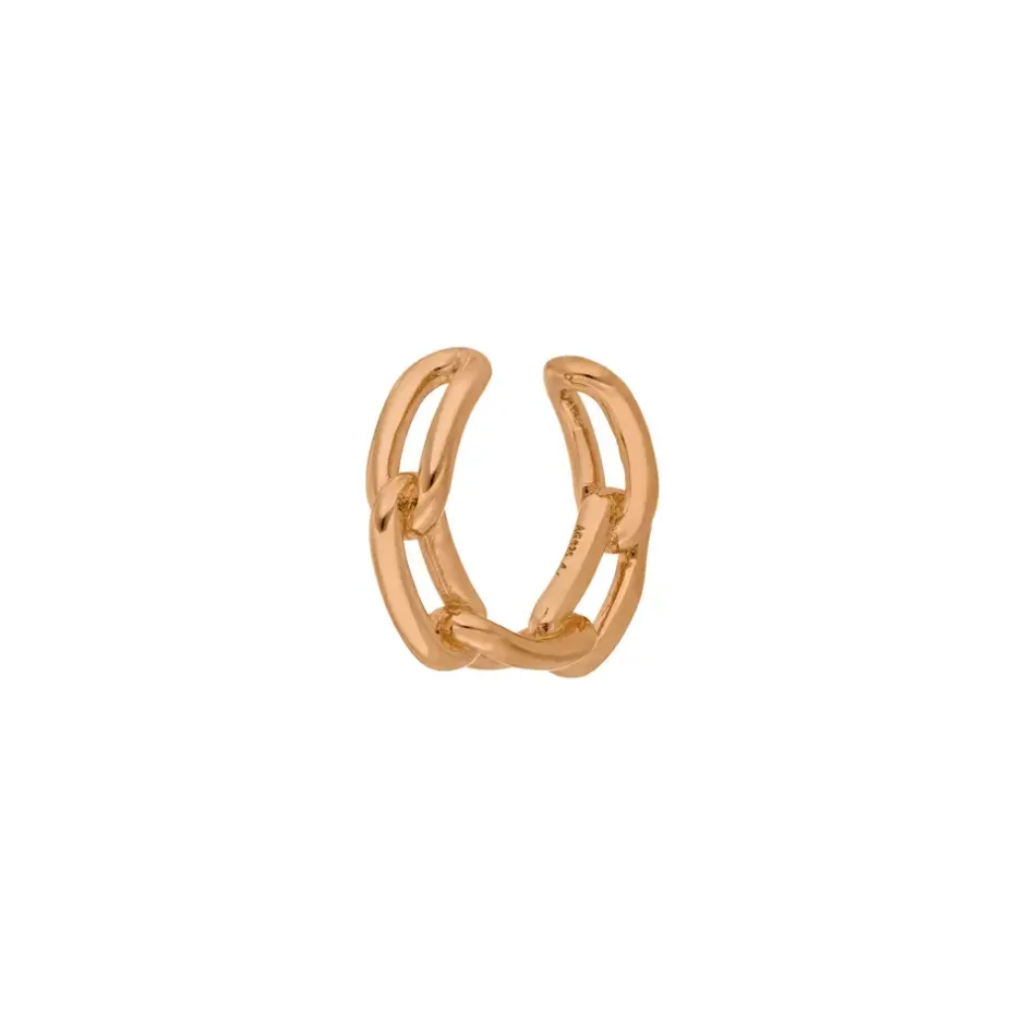 silber_earcuff_chain_rose_0.webp Silber Earcuff, CHAIN, Rosegold-LEAF Best