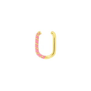 Silber Earcuff, Gelbgold, Neon Twist-LEAF Online