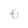 Silber Earcuff Gorgeous Gems, Labradorit-LEAF New