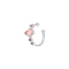 Silber Earcuff Gorgeous Gems, Rosenquarz-LEAF Clearance