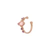 Silber Earcuff Gorgeous Gems, Rosenquarz, Rosegold-LEAF Sale