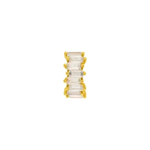 Silber Earcuff, ICE CUBE, Gelbgold-LEAF Sale