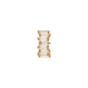 Silber Earcuff, ICE CUBE, Rosegold-LEAF Clearance