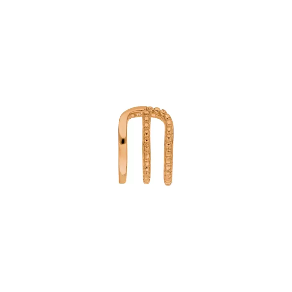 silber_earcuff_triple_ros_1.webp Silber Earcuff, TRIPLE, Rosegold-LEAF Hot