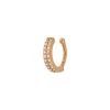 Silber Earcuff, Zirkonia, Rosegold-LEAF New
