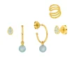 Silber Earring Mix "Ocean Dream", Gelbgold-LEAF Outlet