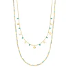 Silber Necklace Set "Ocean Dream", Gelbgold-LEAF Sale