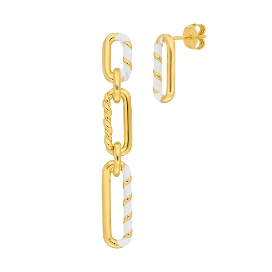 silber_ohrringe_gelbgold__0.webp Silber Ohrringe, Gelbgold, Neon Twist-LEAF Fashion