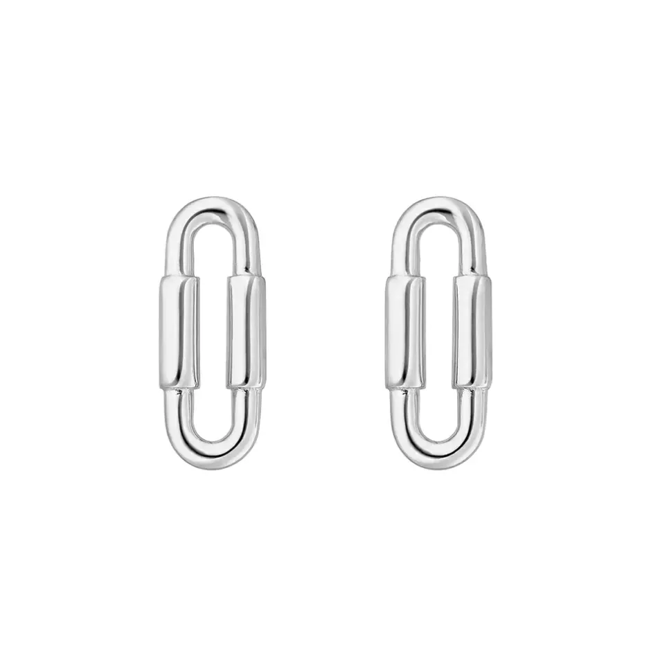 silber_ohrstecker_karabin_1.webp Silber Ohrstecker, Karabiner-LEAF Sale