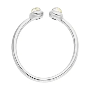 Silber Open Ring, Labradorit-LEAF Outlet