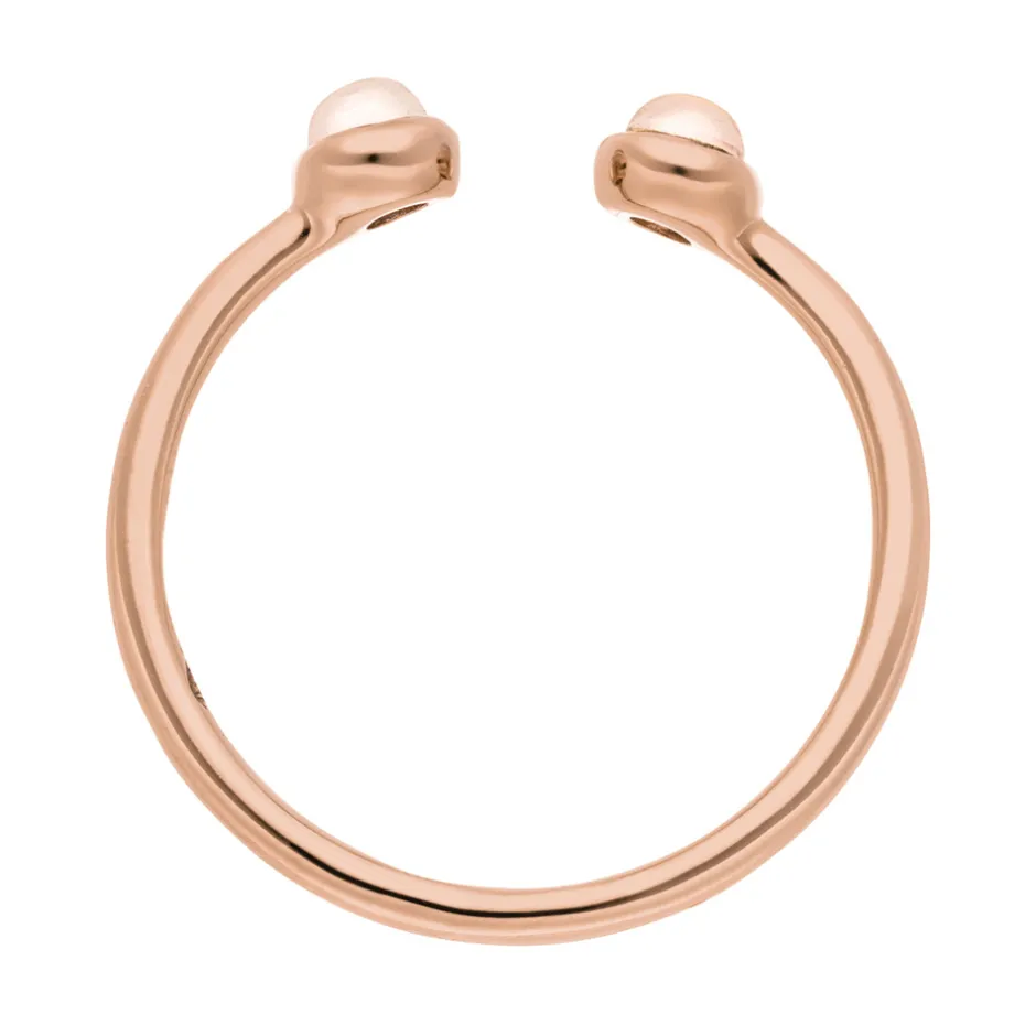silber_open_ring_rosenqua_2.webp Silber Open Ring, Rosenquarz, Rosegold-LEAF Hot