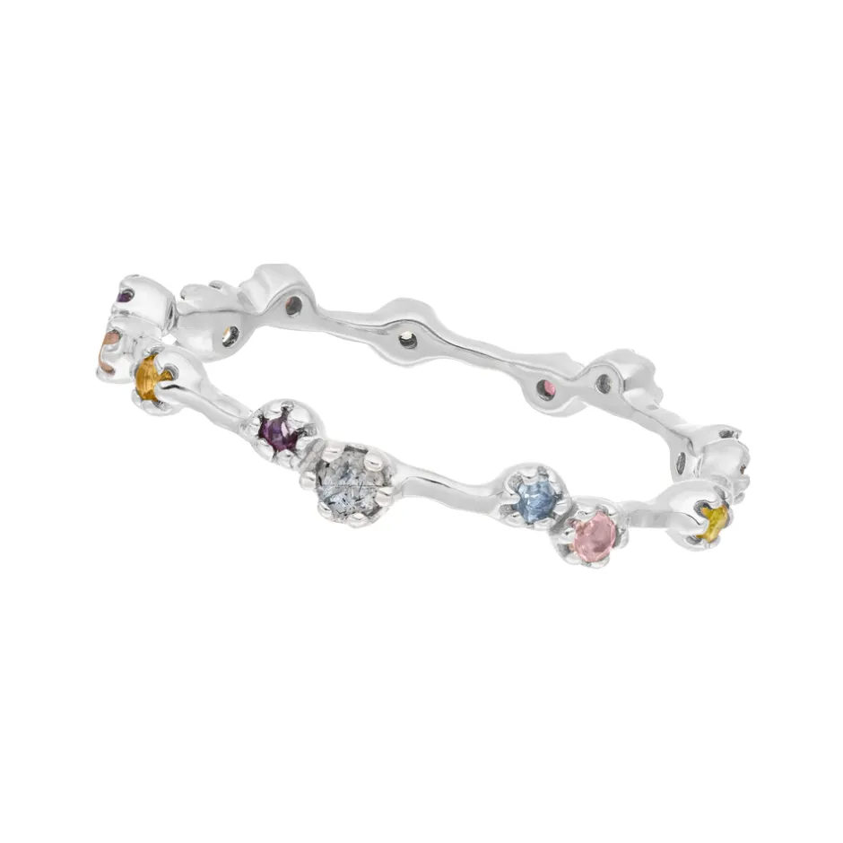 silber_ring_eternity_gems_0.webp Silber Ring, Eternity Gems-LEAF Outlet