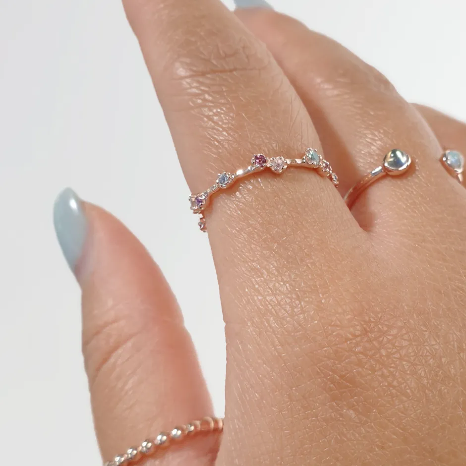 silber_ring_eternity_gems_3.webp Silber Ring, Eternity Gems-LEAF Outlet