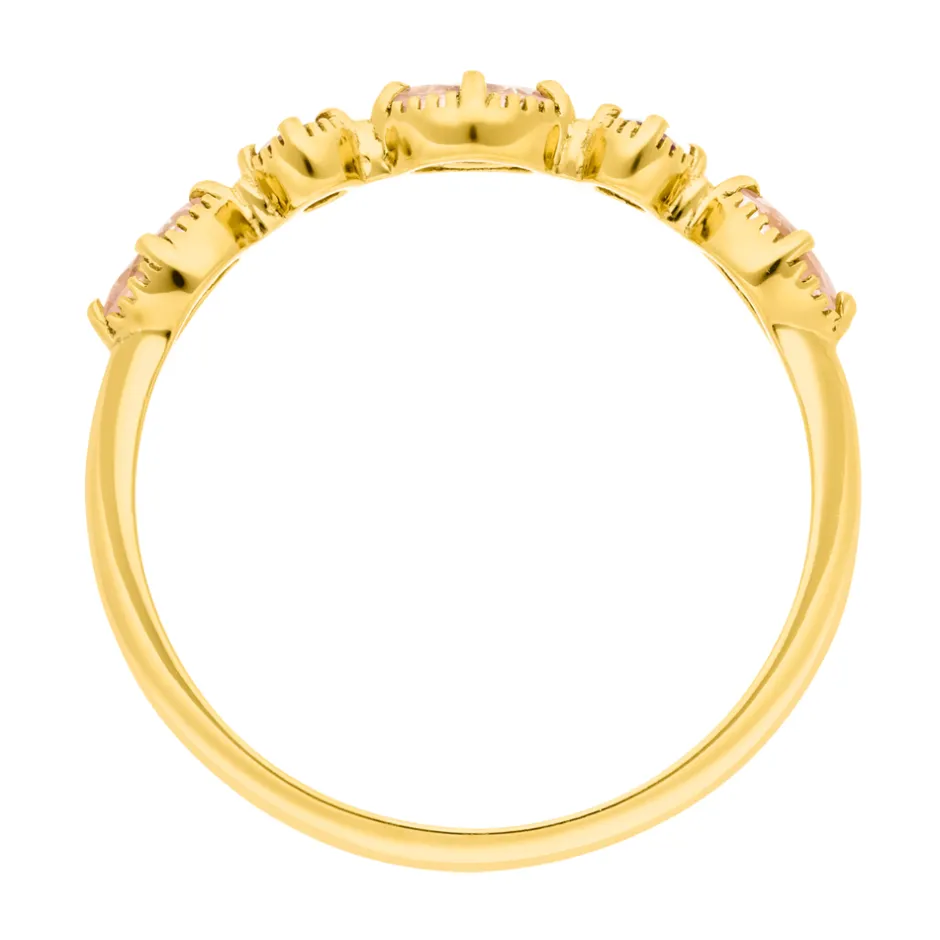silber_ring_oval_gems_ros_2-1.webp Silber Ring, Oval Gems, Rosenquarz, Gelbgold-LEAF Online