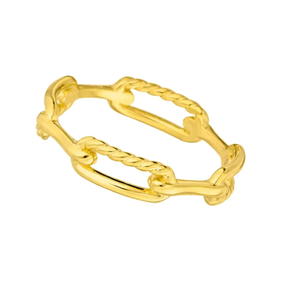 silberring_gelbgold_chain_0.webp Silberring, Gelbgold, Chain-LEAF New
