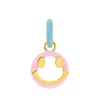 Single Creole "Joy" EMOJI, 18 K Gelbgold vergoldet-LEAF New