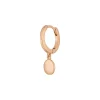 Single Creole PLATELET, 18 K Rosegold vergoldet-LEAF Outlet