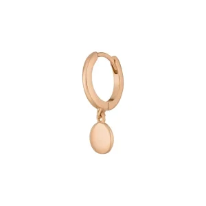 Single Creole PLATELET, 18 K Rosegold vergoldet-LEAF Outlet