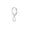 Single Creole PLATELET, 925 Sterlingsilber-LEAF Best