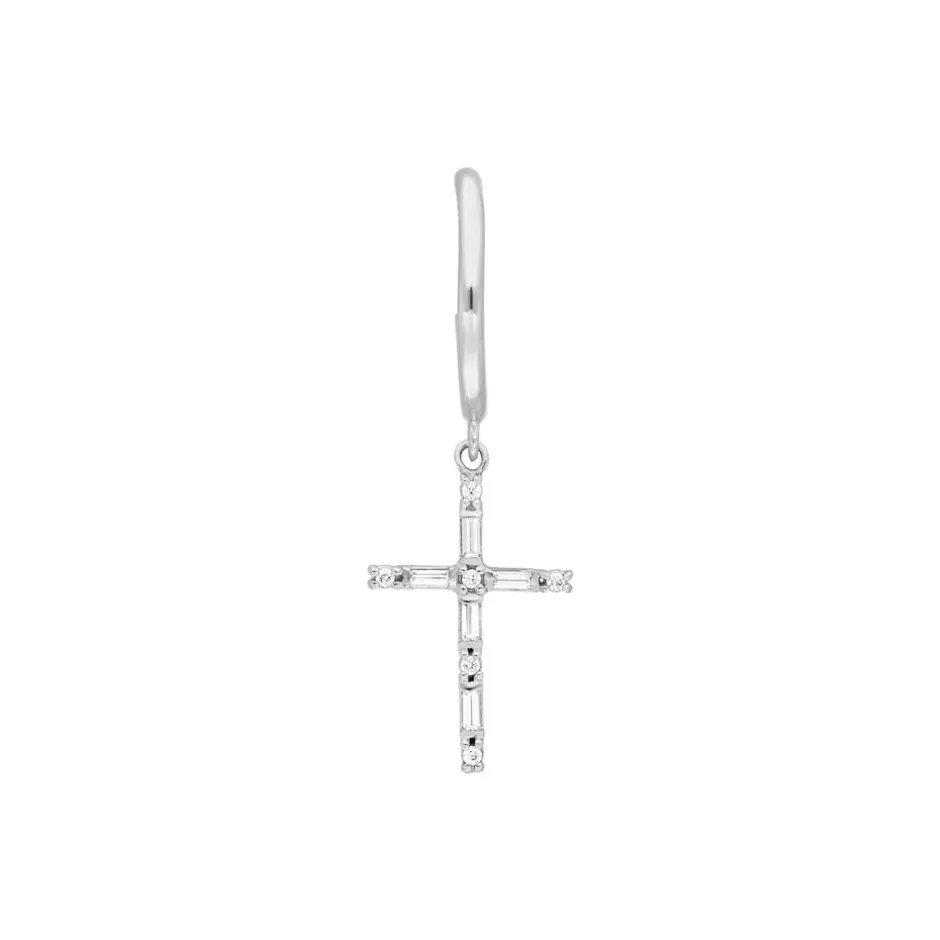 single_creole_sparkle_cro_0-2.webp Single Creole SPARKLE CROSS, 925 Sterlingsilber-LEAF Online