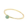 Stacking Ring, Aqua Calzedon, 3mm, 18 K Gelbgold vergoldet-LEAF Outlet