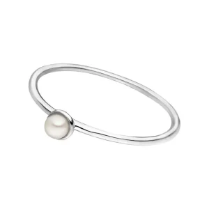 Stacking Ring, Perle, 3mm, 925 Sterlingsilber-LEAF Fashion
