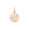 Steinbock ZODIAC SIGN, 18 Karat Rosegold vergoldet-LEAF Clearance