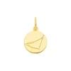 Steinbock ZODIAC SIGN, 18 Karat Gelbgold vergoldet-LEAF Clearance
