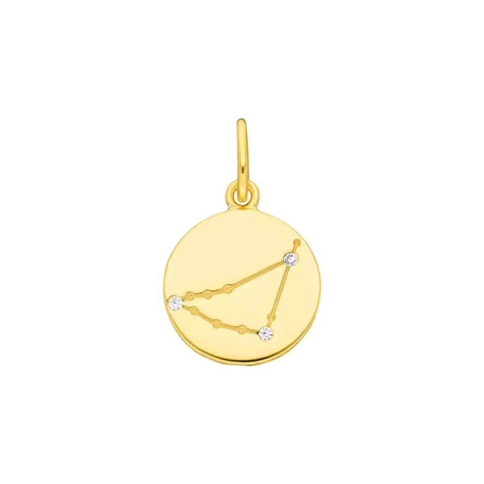 steinbock_zodiac_sign__ka_0.webp Steinbock ZODIAC SIGN, 18 Karat Gelbgold vergoldet-LEAF Clearance