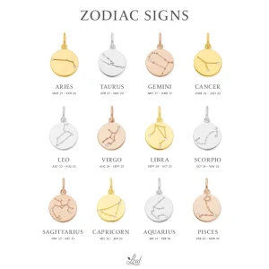 Steinbock ZODIAC SIGN, 18 Karat Rosegold vergoldet-LEAF Clearance