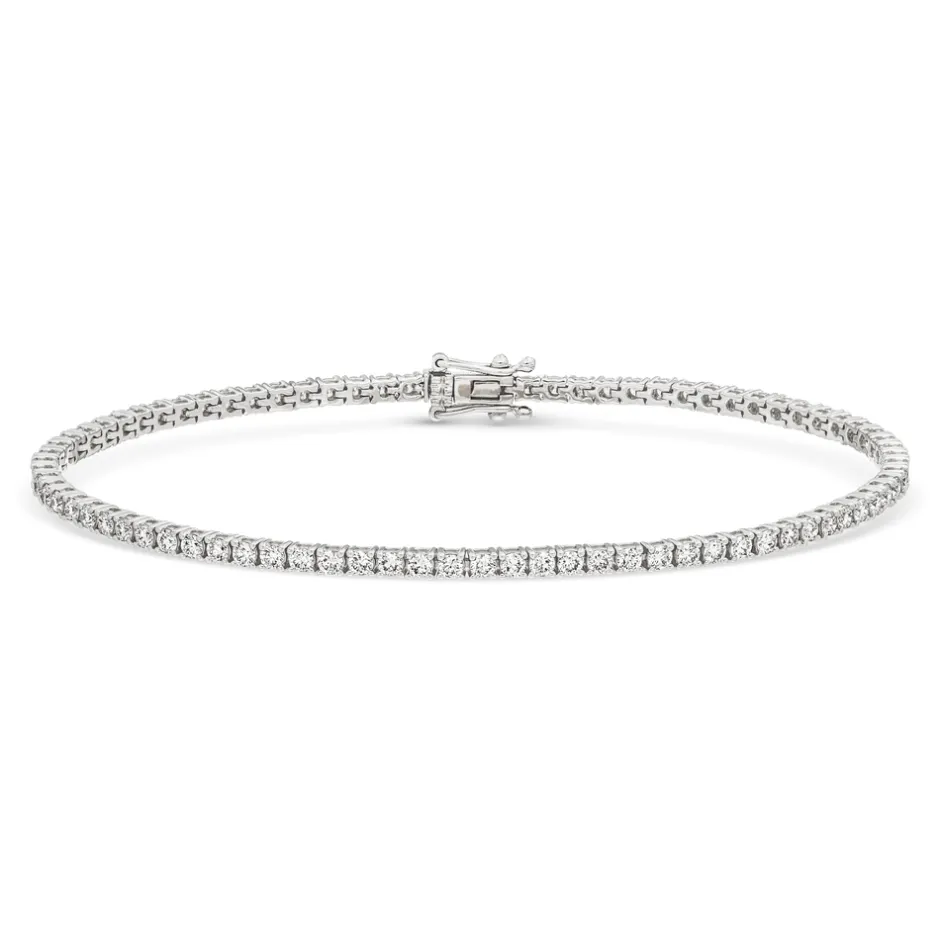 tennisarmband_mit_diamant_0-3.webp Tennisarmband mit Diamanten, 18 Karat Weißgold, 1.99ct-LEAF Best
